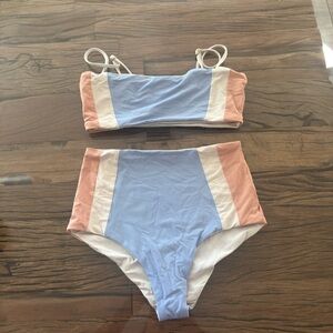 L SpaceColorblock Bikini Set